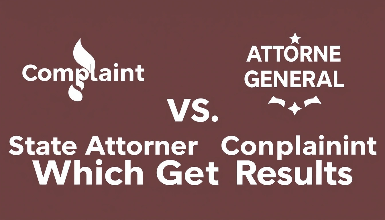 BBB Complaint vs State Attorney General Complaint: Which Gets Results