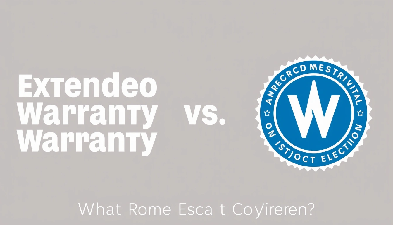 Extended Warranty vs Manufacturer Warranty: What Each Actually Covers Extended Warranty vs Manufacturer Warranty: What Each Actually Covers