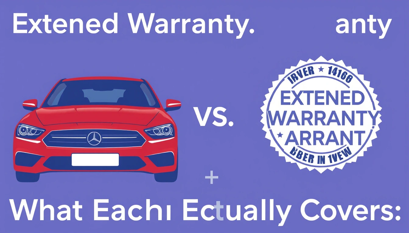 Extended Warranty vs Manufacturer Warranty: What Each Actually Covers Extended Warranty vs Manufacturer Warranty: What Each Actually Covers