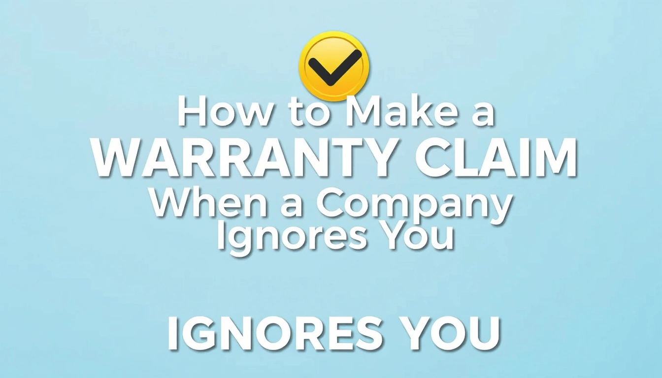How to Make a Warranty Claim When a Company Ignores You