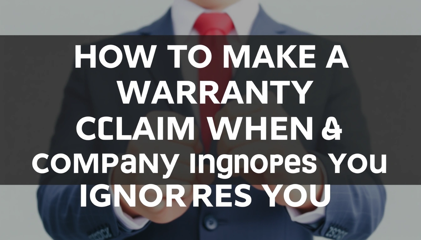 How to Make a Warranty Claim When a Company Ignores You