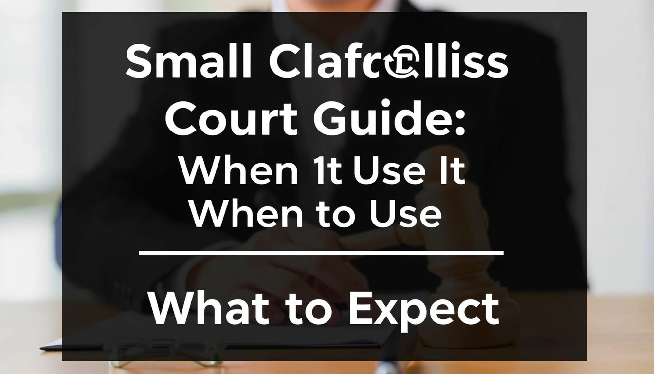 Small Claims Court Guide: When to Use It and What to Expect